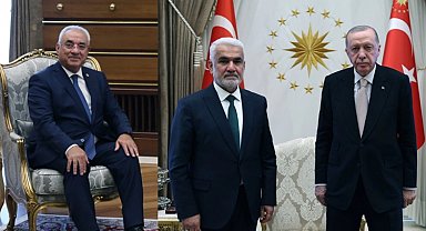 Cumhurbaşkanı Erdoğan, DSP ve HÜDA PAR liderlerini kabul etti