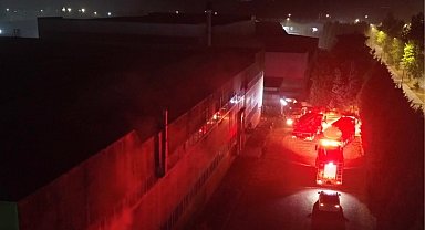 Düzce'de mobilya fabrikasında yangın