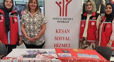 Edirne Keşan Sosyal Hizmet Merkezi'nden KİPA AVM'de tanıtım standı
