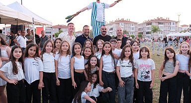 Edirne'de Uzunköprü'de çocuklar festivalde buluştu