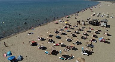 İzmir'de Pamucak Sahili sezona hazır