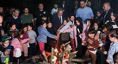 Kamp ateşini Başkan Yusuf Alemdar yaktı