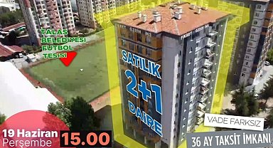 Kayseri Talas'tan taksitli yatırım fırsatı