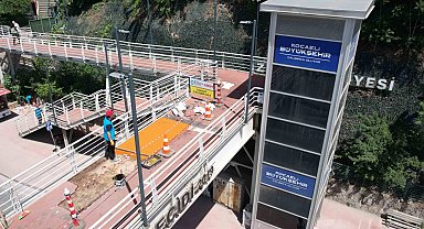 Kocaeli Büyükşehir'den üst geçitlere hassas dokunuş