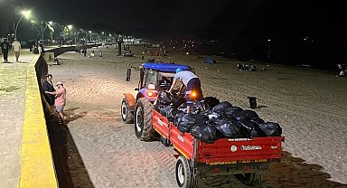 Kocaeli sahillerinde bayram temizliği