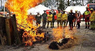 Kolombiyalı itfaiyecilere Konya eğitimi