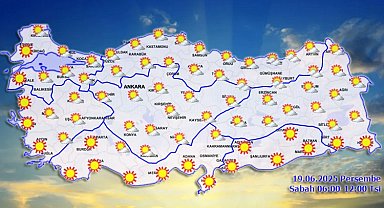 Meteoroloji'den bugün uyarı yok! Rüzgar hafif...