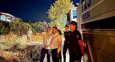 Mudanya Yolu'ndaki yangın kontrol altına alındı! 4 dönüm alan zarar gördü!