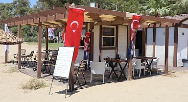 Pamucak Sahili'nde Festival Büfe hizmete girdi