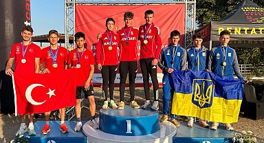 Pentatlonda ilki başardı! Muhammed Emir Kurtulan Avrupa üçüncüsü oldu