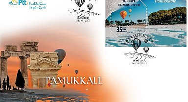 PTT'den 'Pamukkale'ye özel pul ve ilkgün zarfı