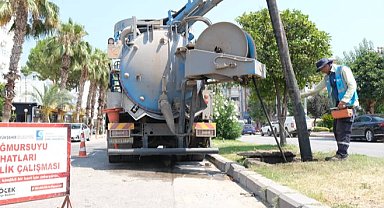 150 kilometrelik yağmursuyu hattında kapsamlı temizlik