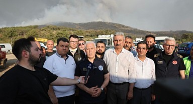 Başkan Bozbey: Yangının yönü belli değil, daha fazla hava desteği gerekli