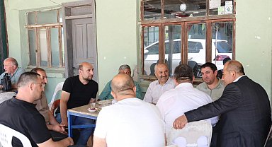 Başkan Büyükgöz Gebze Kargalı'da çay sohbetinde