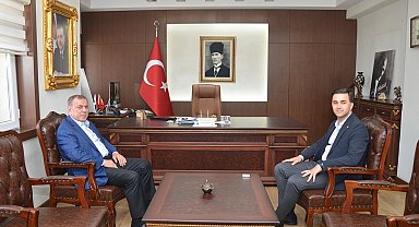 Başkan Şahin'den Kaymakam Kaya'ya Hayırlı Olsun ziyareti