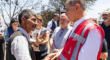 Başkan Tugay'dan yanan köylere dayanışma çağrısı