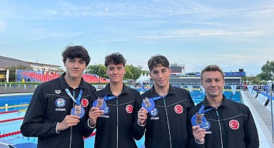 Belediyesporlu yüzücü Özgür Yonca, Avrupa üçüncüsü