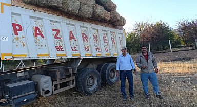 Bilecik'te Pazaryerili çiftçilerden yangın bölgesine anlamlı destek