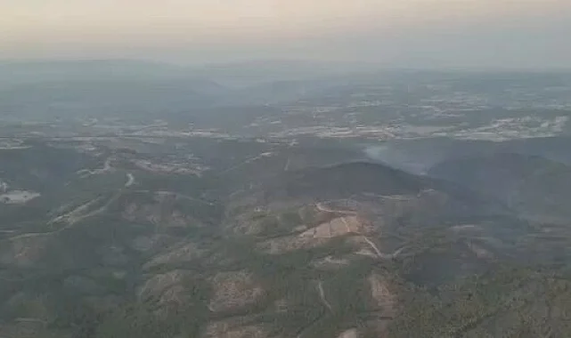 Bursa'da Harmancık Yangını Söndürüldü, Soğutma Çalışmaları Devam Ediyor