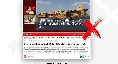 İzmir Belediyesi'nin yangın uçağı talebi iddiası asılsız!