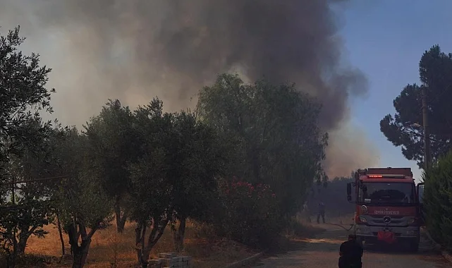 İzmir İtfaiyesi Çeşme Ildır için teyakkuza geçti