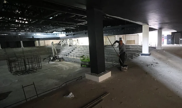 Kocaeli Çayırova'nın spor tesisi hızla ilerliyor