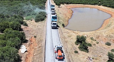 Manisa Büyükşehir'den ilçelere asfalt atağı