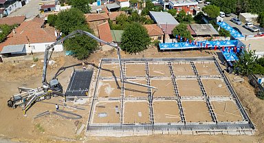 Milas Derince'de çok amaçlı sosyal alana temel