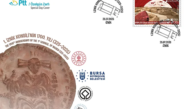 PTT'den İznik için özel gün zarfı