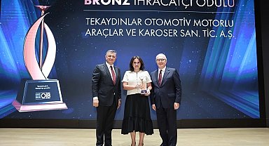 Tekaydınlar'a OİB'den bronz ihracatçı ödülü