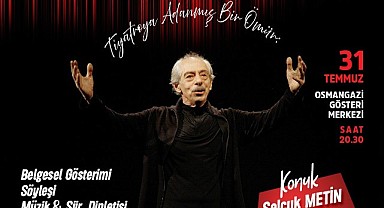 Usta sanatçı Genco Erkal Osmangazi’de anılacak