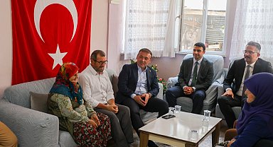 Vali Sözer'den Şehit Osman Er'in ailesine ziyaret