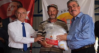 Adana Karataş balıkçısına malzeme desteği