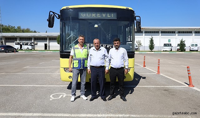 Adıyaman Belediyesi'ne hibe edilen otobüs yola çıktı