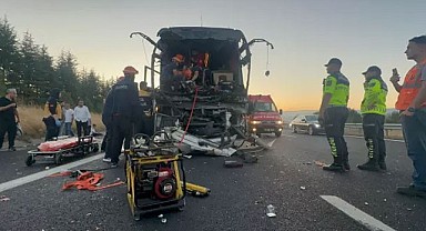 Anadolu Otoyolu’nda Feci Kaza!