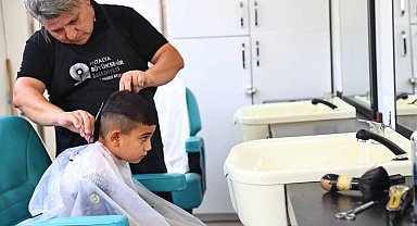 Antalya'nın yaylalarında mobil kuaför hizmeti