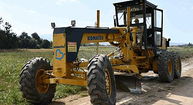 Balıkesir'de tarla ve zeytinlik yollarına Büyükşehir dokunuşu