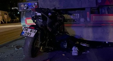 Bursa'da motosiklet kazası!