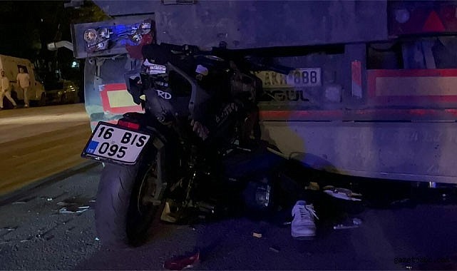 Bursa'da motosiklet kazası!