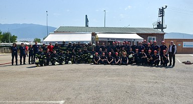 Bursa itfaiyesinden nefes kesen tatbikat