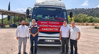 Bursa Mudanya'dan yangınzede Bilecik'e saman yardımı