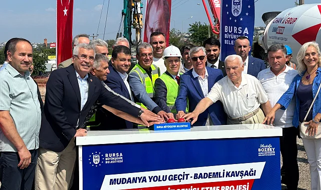 Bursa ulaşımına yeni nefes olacak! Büyükşehir'den Mudanya Yolu Geçit-Bademli Kavşağı Projesi'ne temel