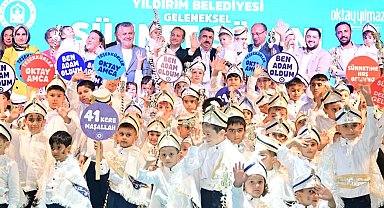 Bursa Yıldırım'da 600 çocuk için klasik araçlı sünnet şöleni