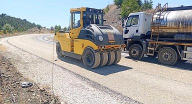 Dağ ilçelerinin yollarına Büyükşehir imzası
