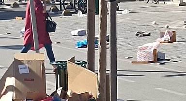 Düzce kent merkezindeki kirlilik tepki çekti