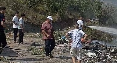 Düzce Yığılca'da fındık bahçesinde yangın... 6 hektar zarar gördü