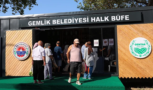Gemlik Belediyesi'nden Kumla'ya yeni halk büfe hizmeti