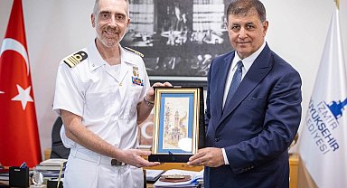 İtalyan Donanması'ndan Başkan Tugay'a ziyaret