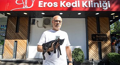 İzmir Bornova'da 'Eros Kedi Kliniği' açıldı