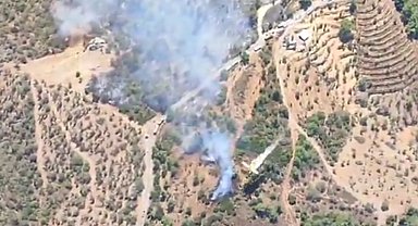 İzmir'de orman dışı yangına yoğun müdahale!